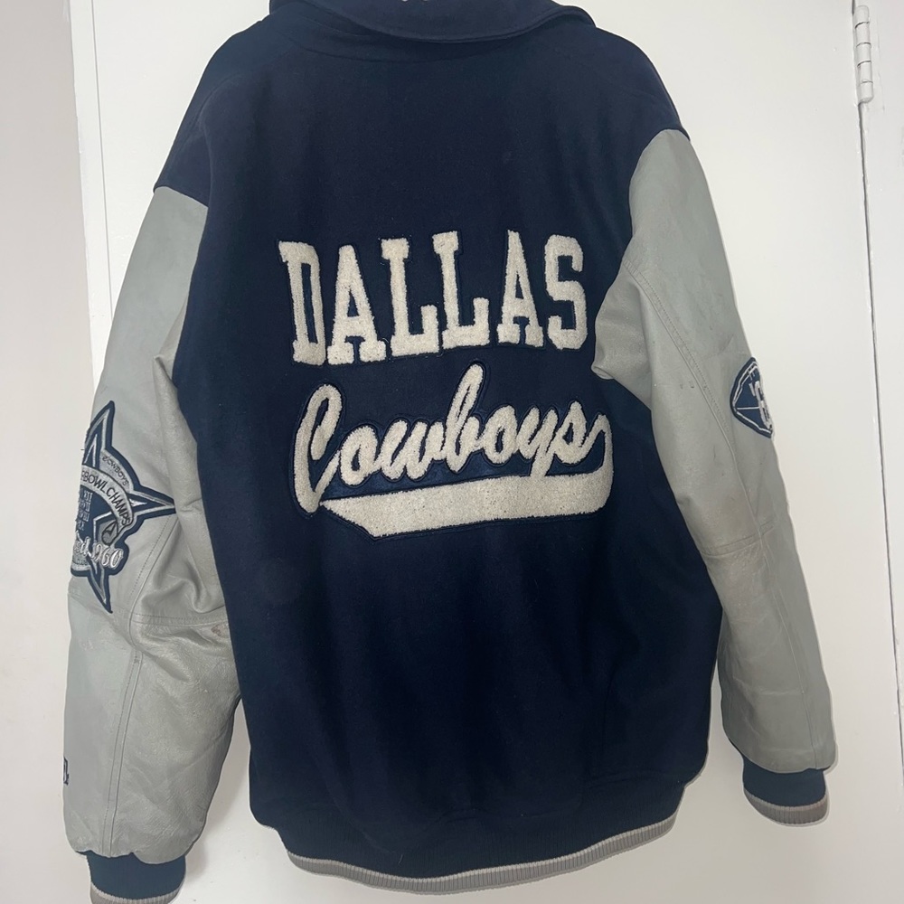 Vintage Dallas Cowboys Varsity Jacket - Picture 2 of 12